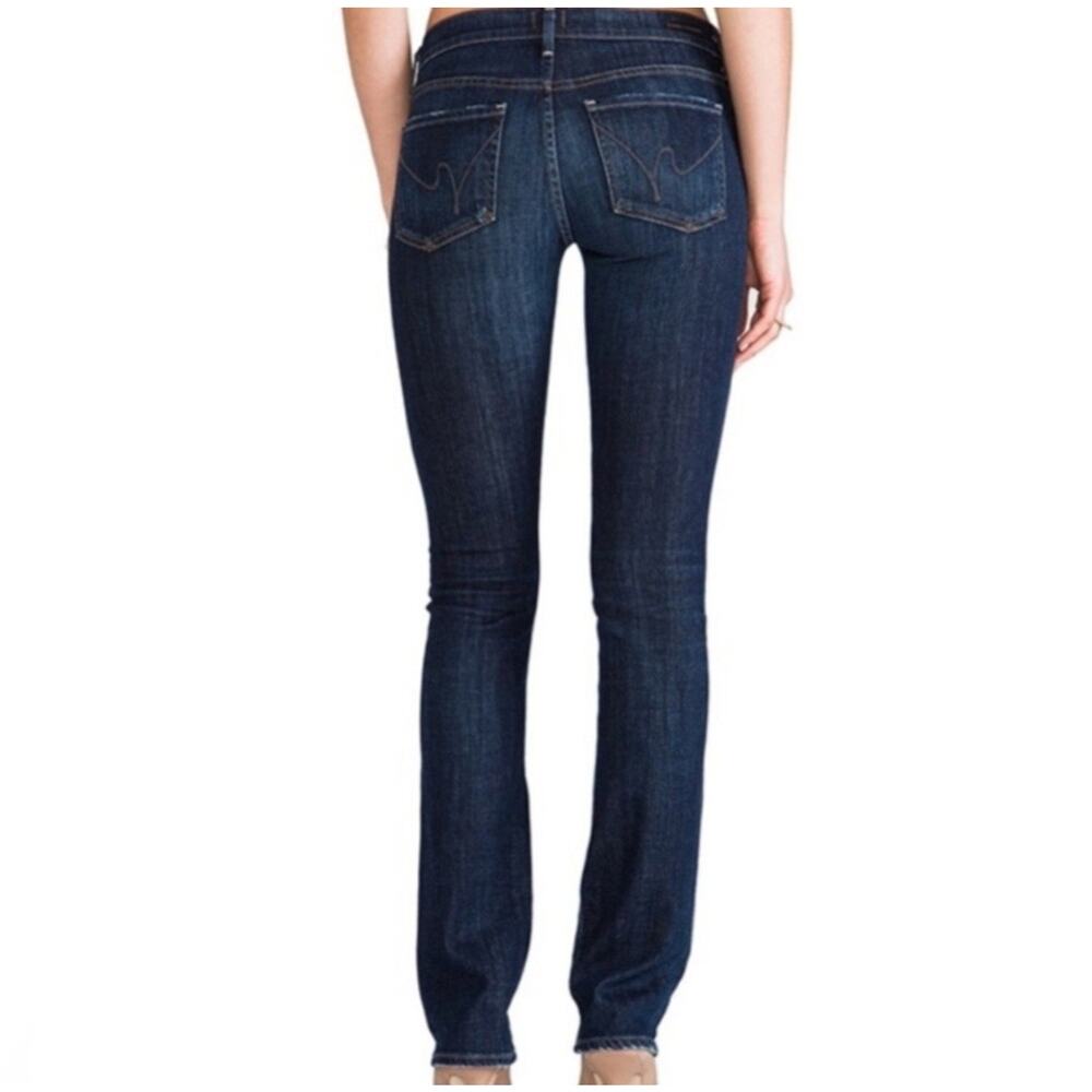 Citizens Of Humanity Ava Low Rise Straight Leg Denim Blue Jeans Sz 25
